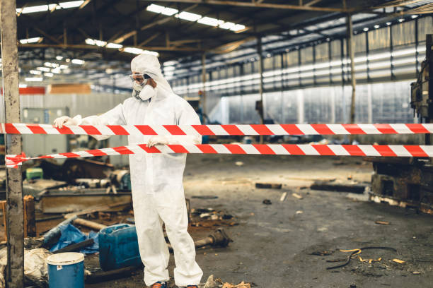 Professional Biohazard technician working in Flagtown, NJ